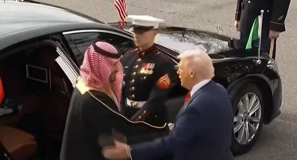 الرئيس الأمريكي دونالد ترامب يتسقبل ولي العهد السعودي 