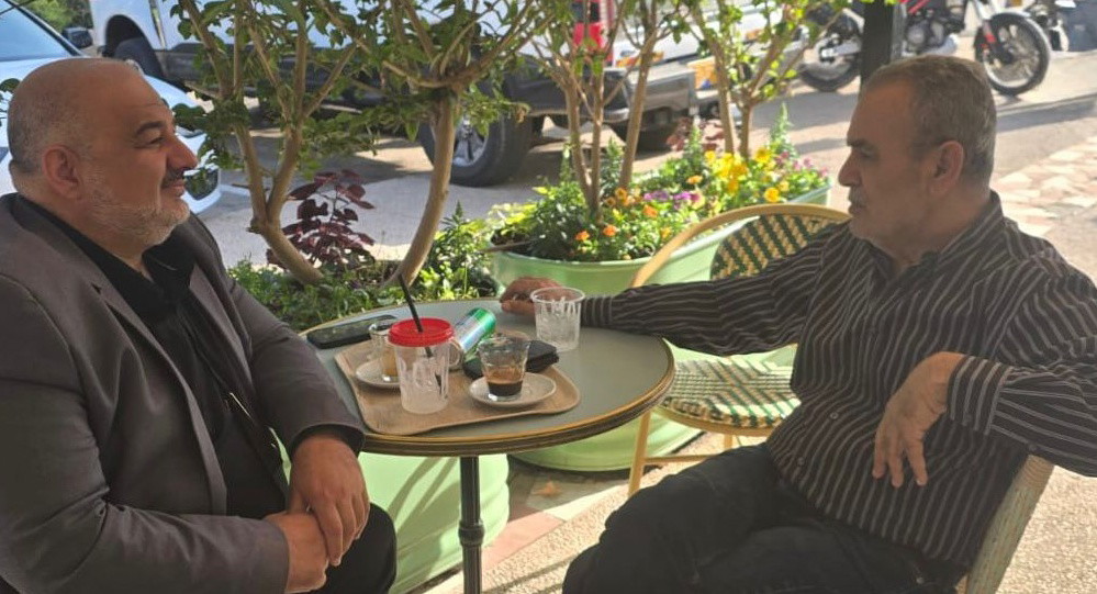 لقاء أول بين جمال زحالقة ومنصور عباس بعد انتخاب زحالقة رئيساً للجنة المتابعة