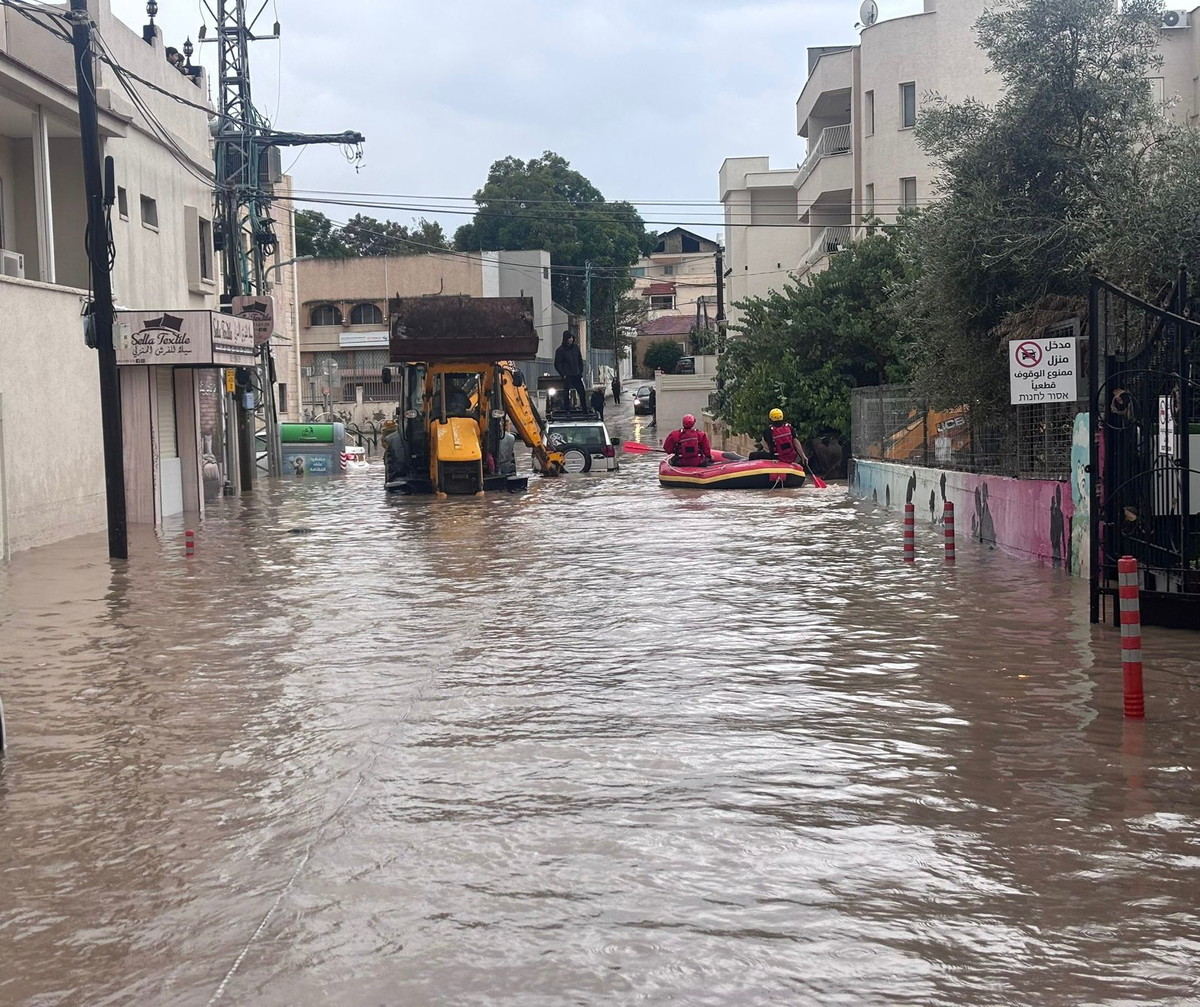 العاصفة تتسبب بأضرار جسيمة في باقة الغربية