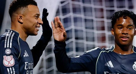 ثنائية مبابي تقود ريال مدريد لثمن نهائي كأس الملك على حساب تالافيرا