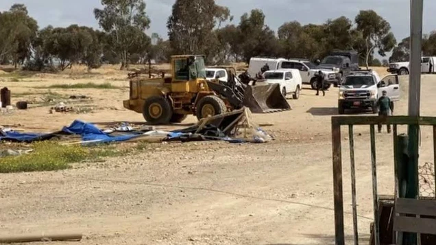 هدم مساكن وخيام أهالي قرية العراقيب للمرة الـ244