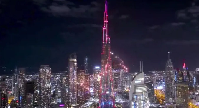 برج خليفة يُبهر العالم… ودبي تفتح بوابة 2026 بالأضواء المبهرة