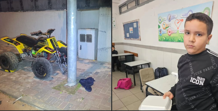 انقلاب تراكتورون في قلنسوة واصابة طفل 10 سنوات باصابات حرجة 