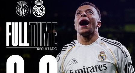 ريال مدريد يتجاوز فياريال بثنائية مبابي ويتصدر الليجا