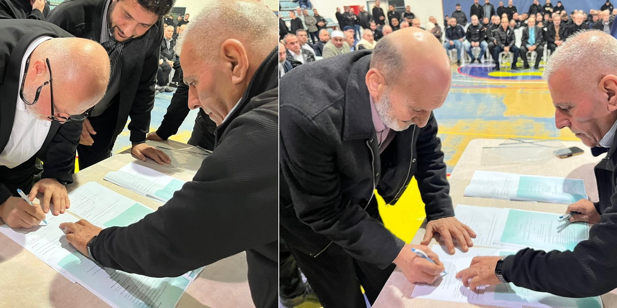 بأجواء من الحب والتسامح: عقد راية الصلح بين عائلتي كيال ورباح في جديدة المكر