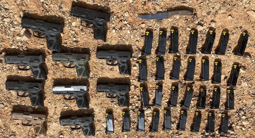 الحدود المصرية: الجيش الاسرائيلي يحبط تهريب أسلحة عبر 