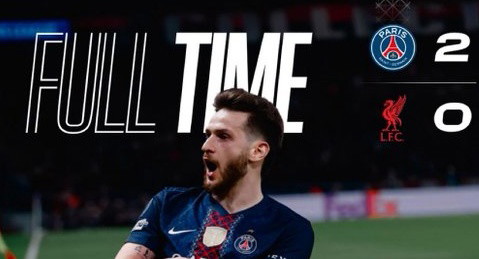 ليفربول يسقط بثنائية أمام سان جيرمان في غياب محمد صلاح