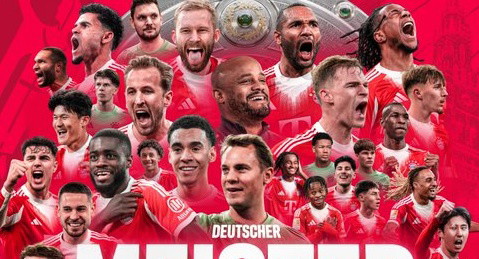 بايرن ميونيخ يتوج بطلاً للدوري الألماني بالفوز على شتوتغارت