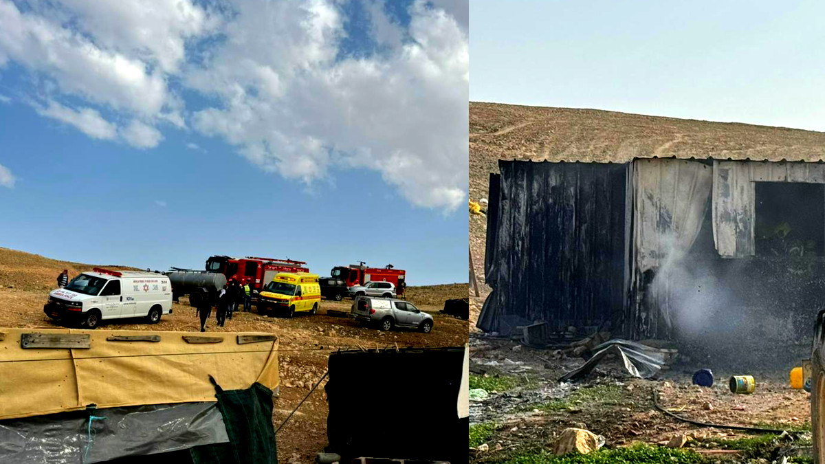 عقب اندلاع حريق - مصرع رضيع وإصابة آخرين في إحدى القرى غير المعترف بها بمنطقة النقب