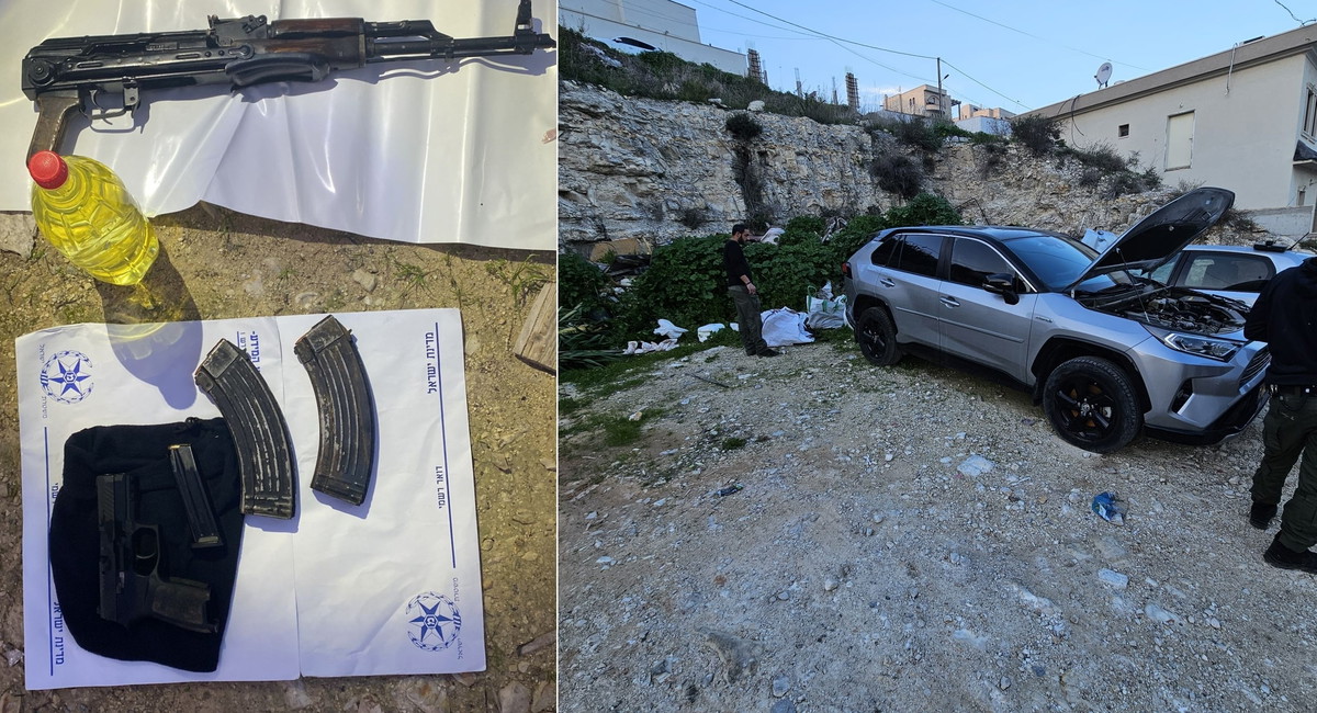 الشرطة: احبطنا جريمة قتل في المشيرفة قرب ام الفحم وضبطنا أسلحة وسيارة مسروقة