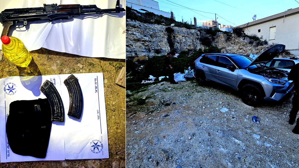 الشرطة: احبطنا جريمة قتل في المشيرفة قرب ام الفحم وضبطنا أسلحة وسيارة مسروقة