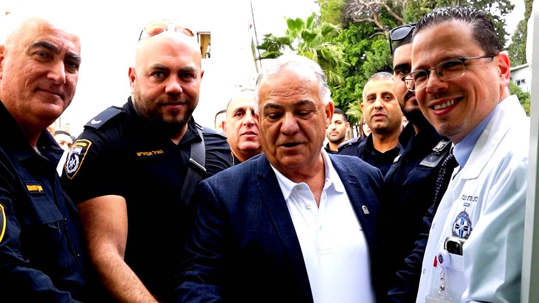 فيديو وصور | افتتاح نقطة للشرطة في مستشفى الناصرة الانجليزي