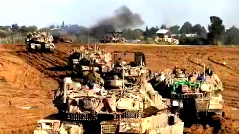 فيديو: دبابات إسرائيلية وفرقة عسكرية كاملة بما فيها لواء غولاني تنسحب من غزة