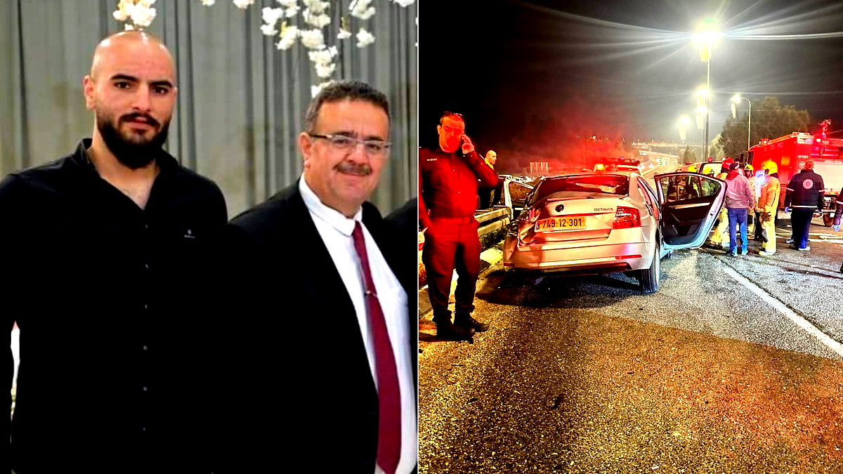 مصرع علي ابو ذيبة من طرعان وابنه محمد اثر حادث طرق على مفرق هموفيل