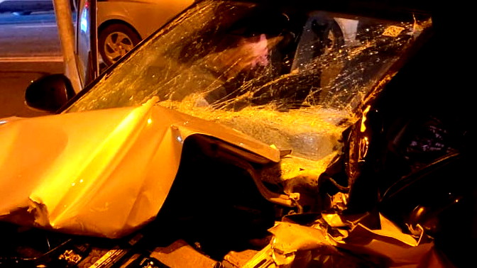 اصابة سيدة بجراح متوسطة اثر حادث طرق على مفرق مي عامي قرب ام الفحم