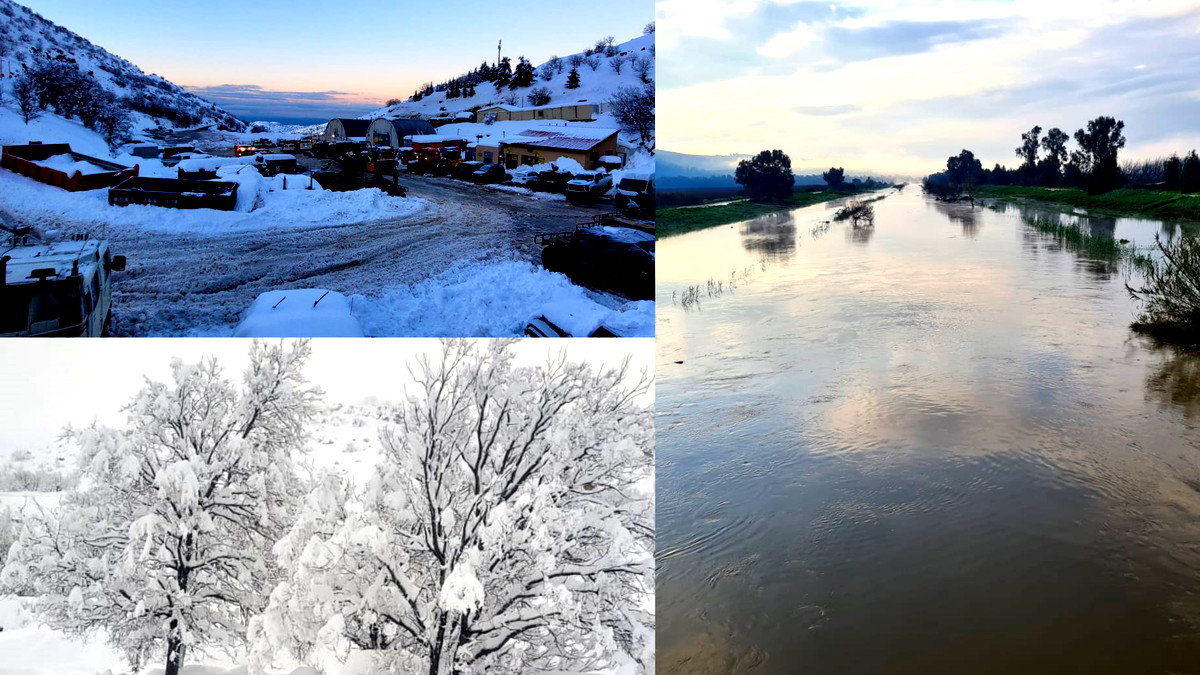 تأثير المنخفض الجوي| أمطار غزيرة وفيضانات في مناطق متفرقة... جبل الشّيخ يتزيّن بالأبيض وارتفاع الثّلوج يصل لأكثر من مترٍ ونصف 