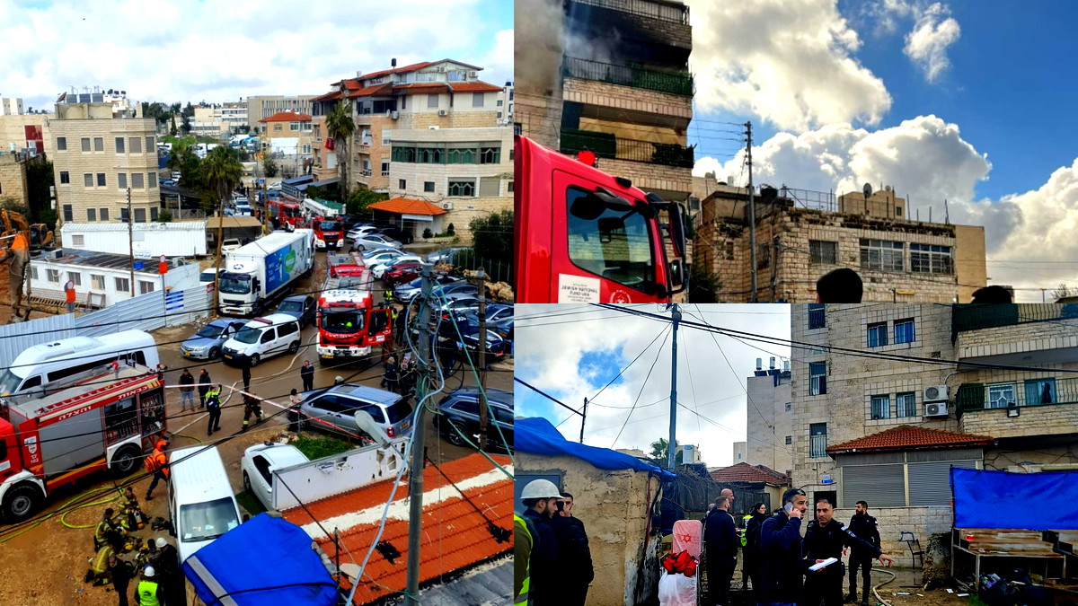 القدس: إحالة شابة (30 عامًا) للعلاج إثر نشوب حريق داخل مبنى سكني بأحد الأحياء- حالتها خطيرة