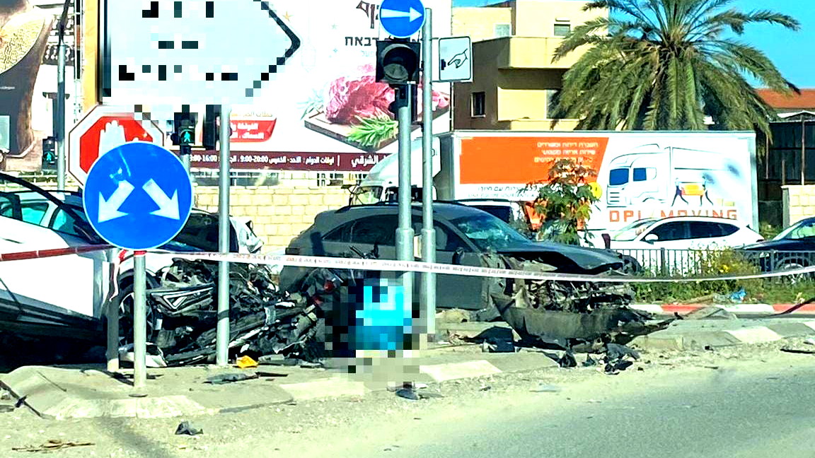  الطّيبة: خمس إصابات بينها رضيعة (عام ونصف) بحالة خطيرة من جرّاء حادث طرق وقع بين مركبة ودراجة نارية