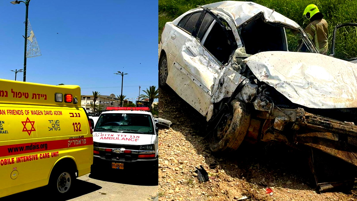 جنوبيّ البلاد: إصابتان إحداها خطيرة لشاب (19 عامًا) إثر انقلاب مركبة على شارع 310 في منطقة النقب