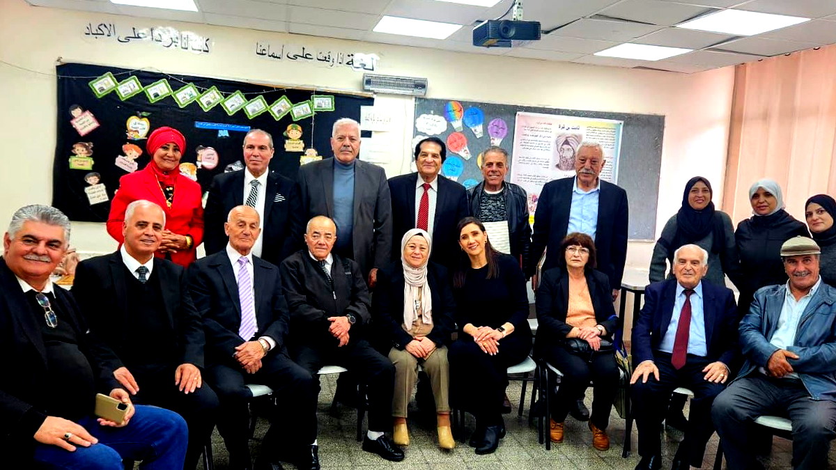 مدرسة المشهد الابتدائيّة "أ" تستضيف كوكبة من الاتّحاد القطريّ للأدباء الفلسطينيّين