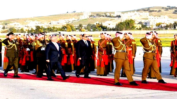 العاهل الأردني الملك عبدالله الثاني والرئيس المصري عبدالفتاح السيسي يؤكدان رفض أي عمل عسكري في رفح