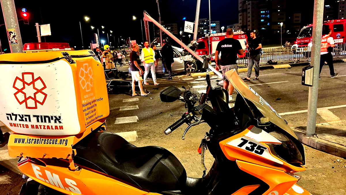 اصابة شابين بجراح خطيرة اثر حادث طرق على مفرق كابري بمنطقة نهاريا