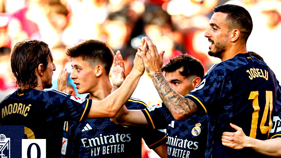 ريال مدريد يحقق الانتصار خارج أرضه على غرناطة برباعية نظيفة
