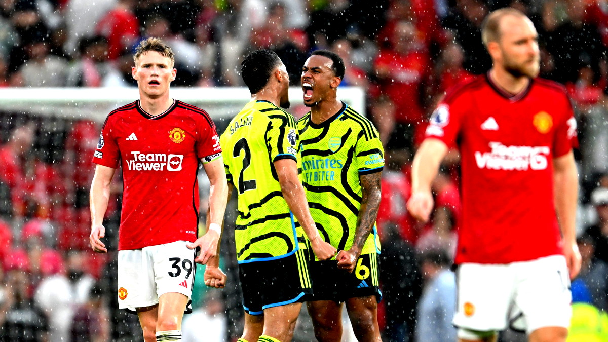 آرسنال يحقق فوزاً ثميناً على مانشستر يونايتد ويتصدّر مؤقتاً