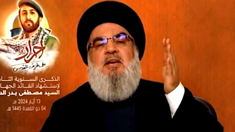 نصر الله: لا يوجد حل في شمال إسرائيل قبل وقف الحرب بغزة