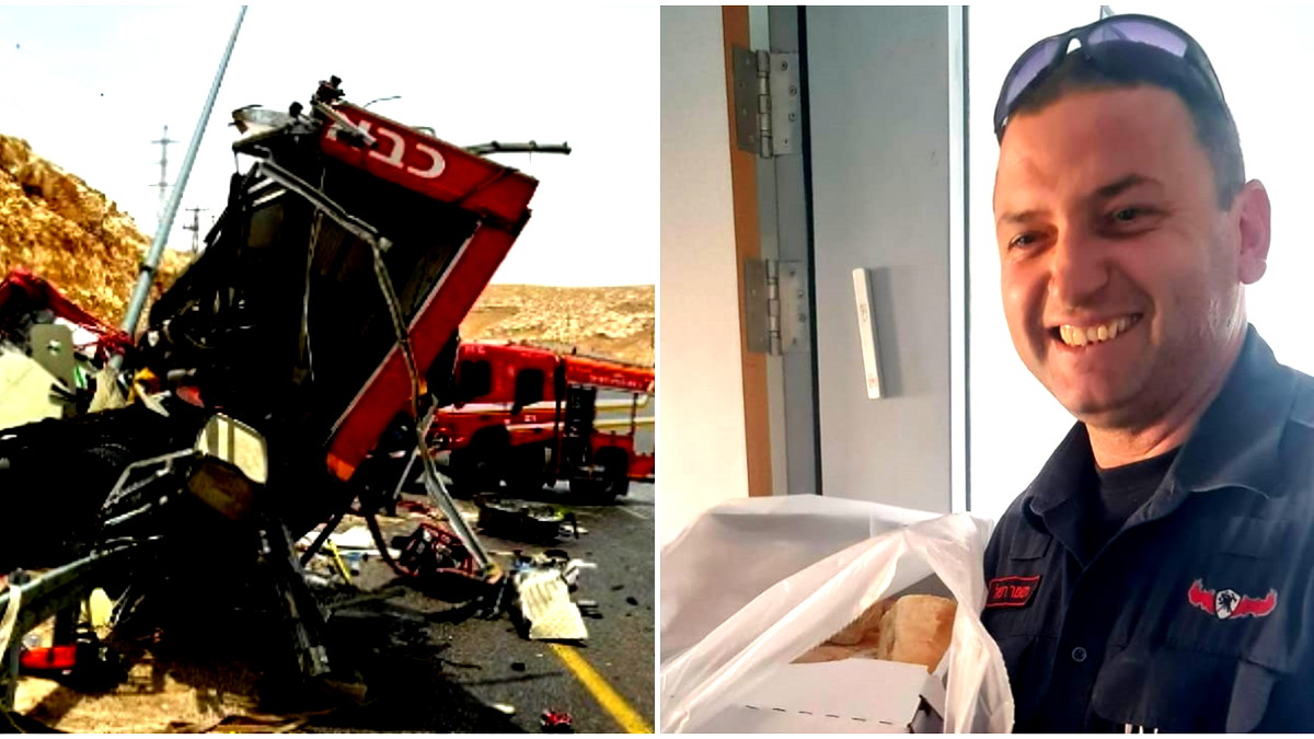  سلطة الاطفاء والانقاذ: مصرع مفتش فني من جرّاء انقلاب سيارة إطفاء على شارع 437 في منطقة القدس