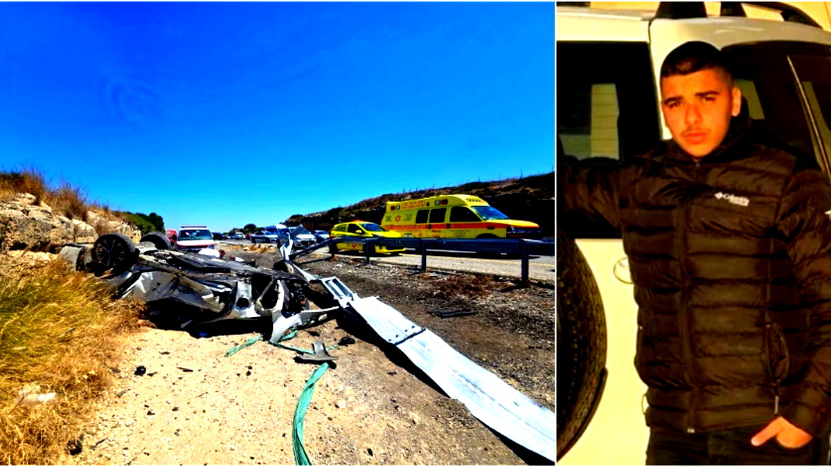 مصرع الشاب حسين مواسي من عيلبون اثر تعرضه للدهس على شارع 2 قرب نحشوليم