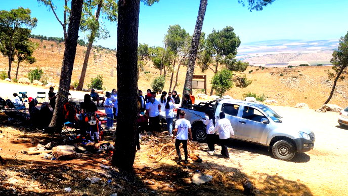 ام الفحم: بهدف تعزيز العمل الجماعي والتعاون طلاب "القادة الشباب" في رحلة إلى جبال فقوعة