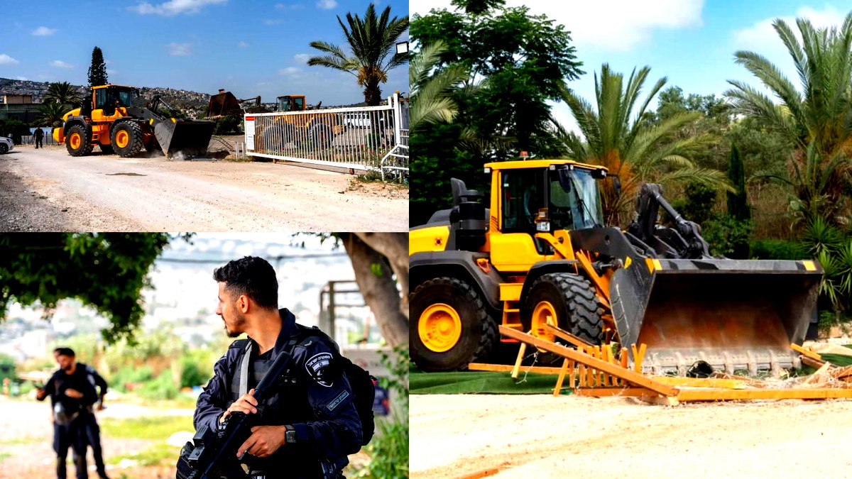 هدم قاعة أفراح في قرية عارة للمرة الثانية على التوالي بحجّة البناء غير المُرخص