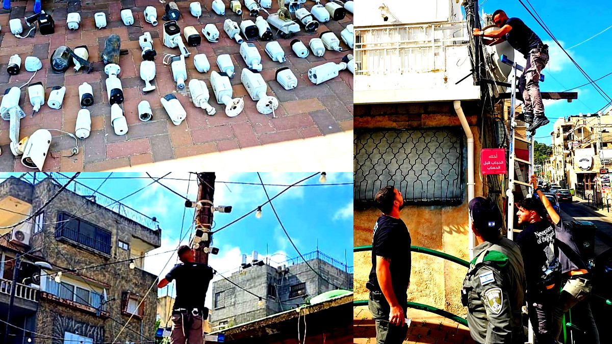 حملة مكثفة للشرطة في الفريديس: إزالة 167 كاميرا مراقبة من الحيّز العام بشبهة استخدامها من قبل العناصر الإجرامية