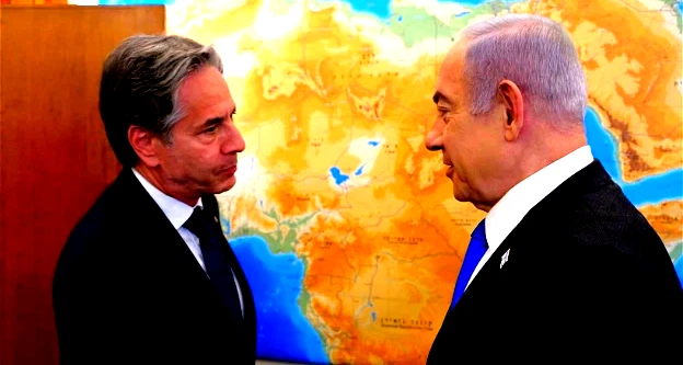 نتنياهو لبلينكن: اقدر الدعم الذي قدمته امريكا لاسرائيل منذ بداية الحرب ولكن من غير المعقول ان تقوم بحجب الاسلحة عن اسرائيل 