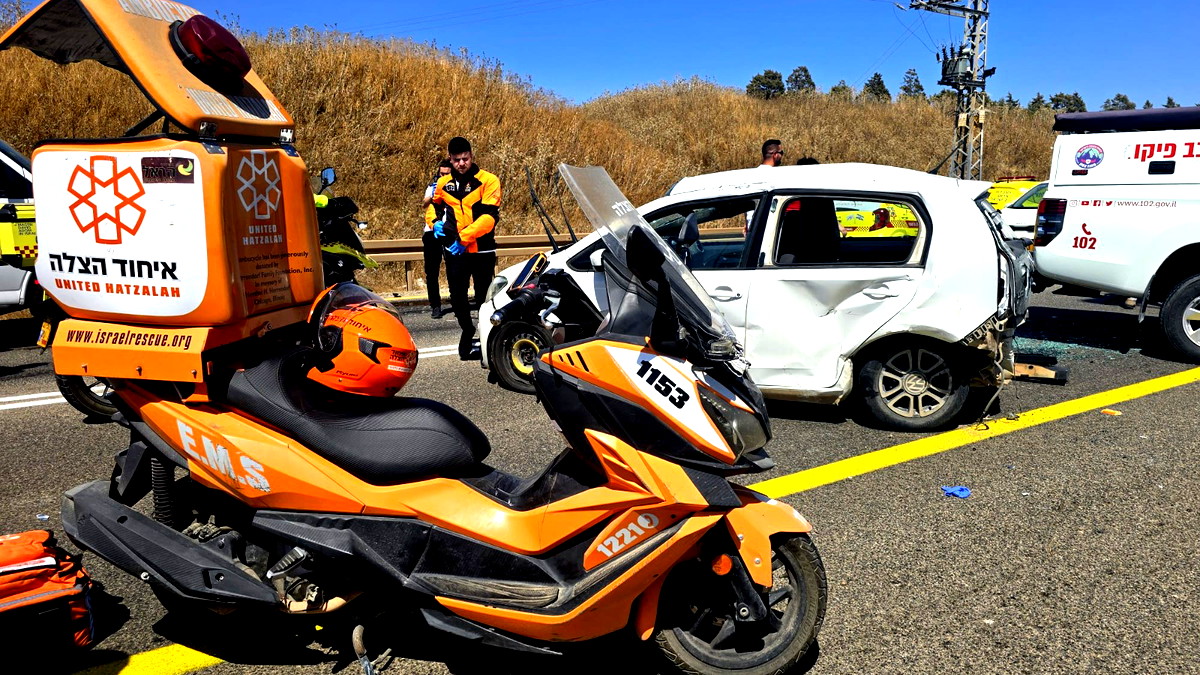 اصابة شابة (30 عامًا) بجراح خطيرة اثر حادث طرق قرب مستشفى بوريا