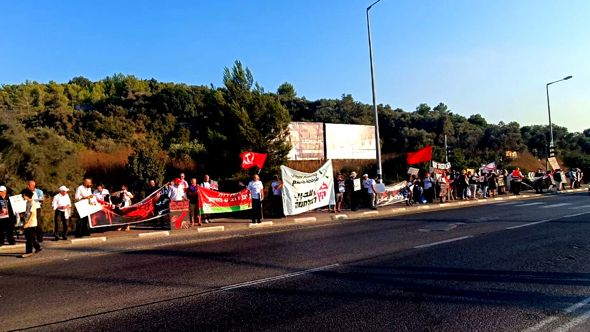  وادي عارة: تظاهرة يهودية-عربية ضد الحرب على غزة 