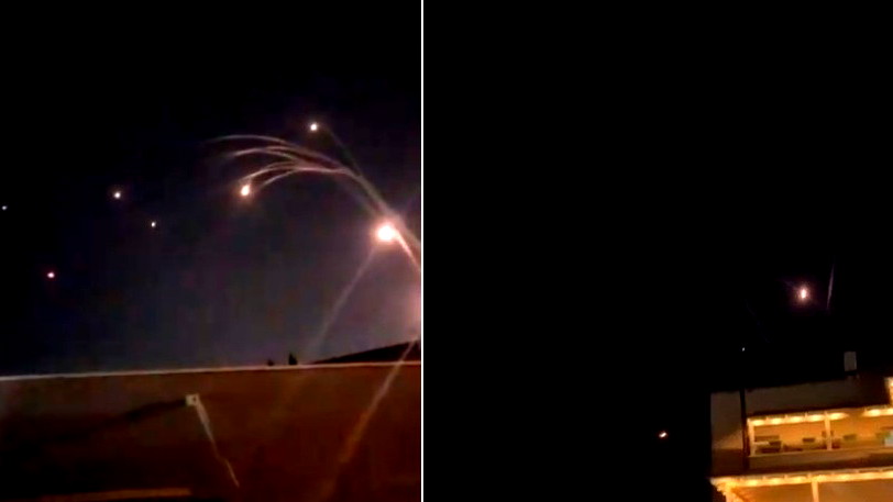 اعتراض صواريخ في منطقة فسوطه والبقيعة وكسرى سميع بالجليل الأعلى