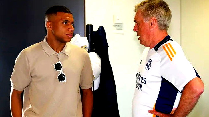 عقب انضمام كيليان مبابي إلى صفوف ريال مدريد كارلو أنشيلوتي يكشف عن خططه للموسم الجديد