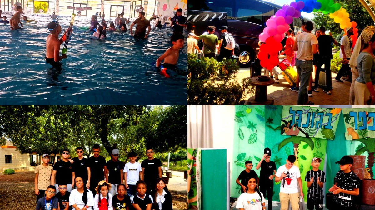 تحت عنوان "من رهط إلى النهر" طلاب ذوي اعاقات بصرية يشاركون بالمخيم السنوي القطري في نهر الأردن