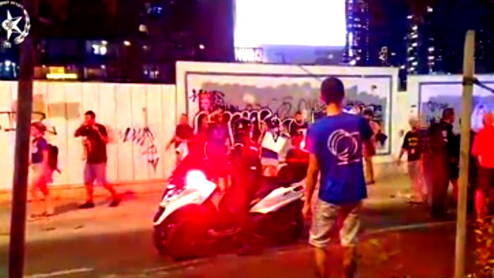 اعتقالات خلال المظاهرات ضد الحكومة في تل ابيب 