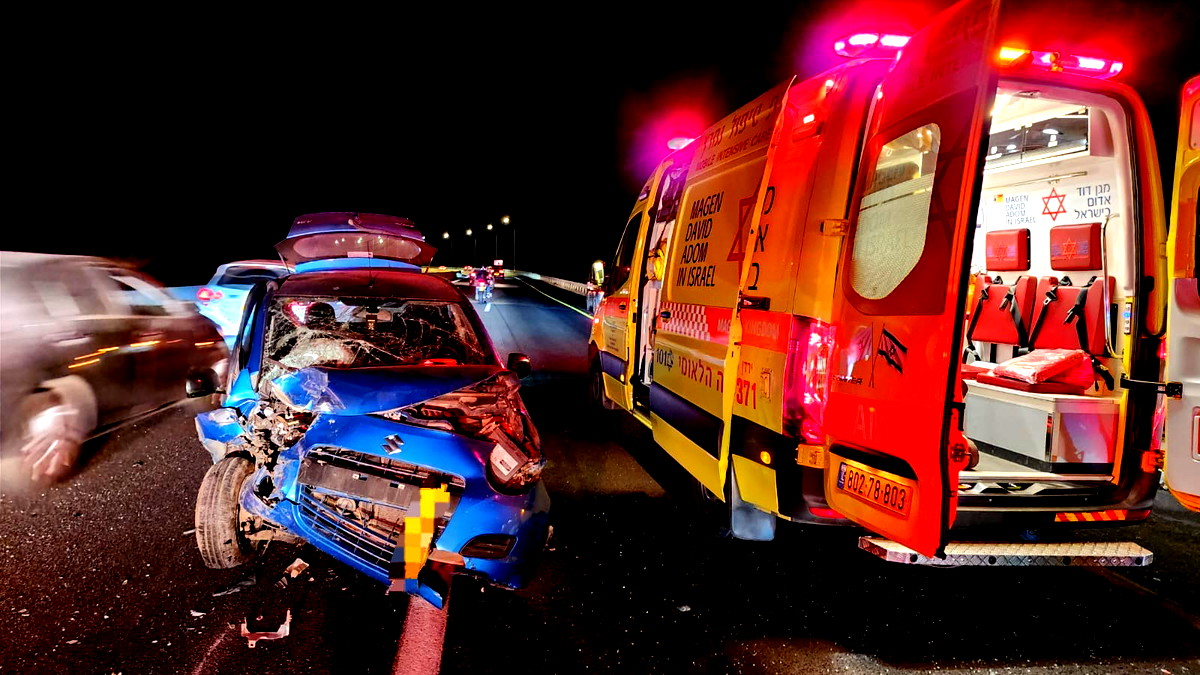 اصابة شابين بجراح خطيرة ومتوسطة اثر حادث طرق على شارع 65 قرب عيلبون