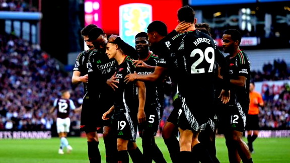 أرسنال يهزم أستون فيلا في عقر داره بثنائية نظيفة