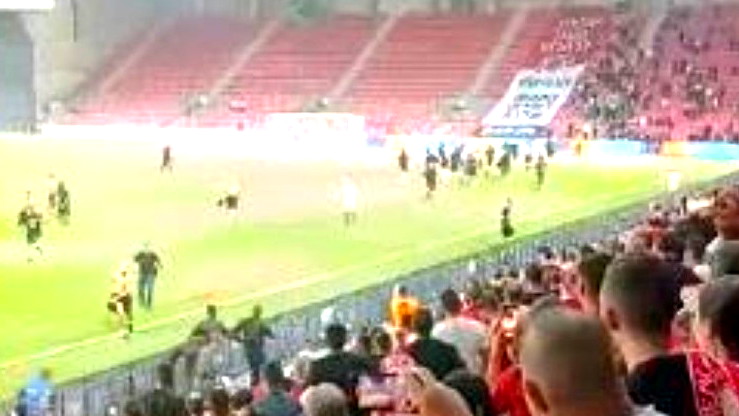 الغاء مباراة هبوعيل بئر السبع امام ابناء سخنين- بعد اعتداء جماهير بئر السبع على جماهير الفريق السخنيني