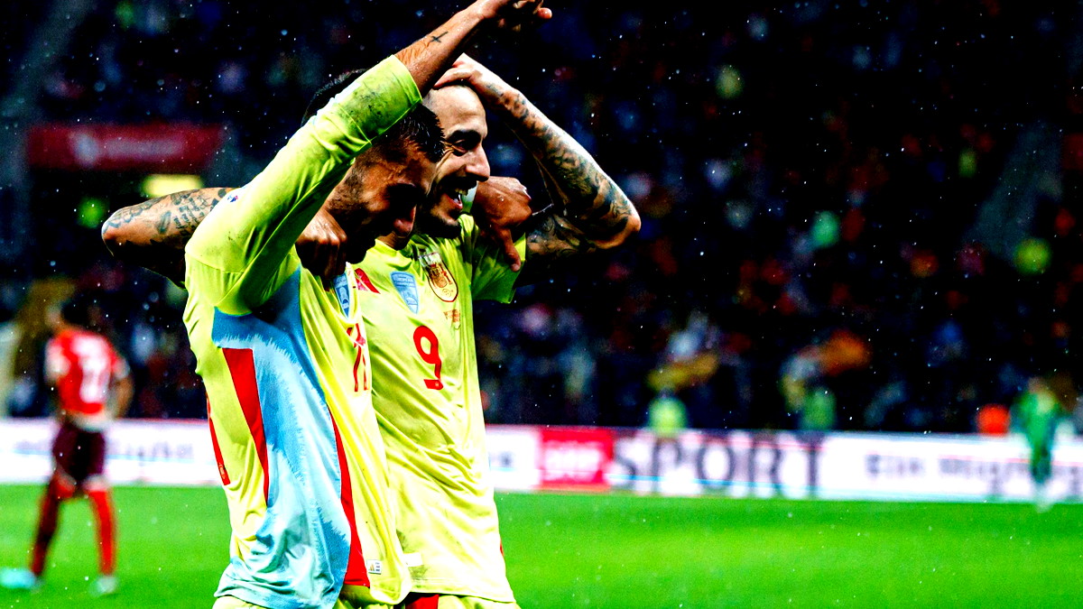 رغم النقص العددي.. إسبانيا تجتاح سويسرا في دوري الأمم