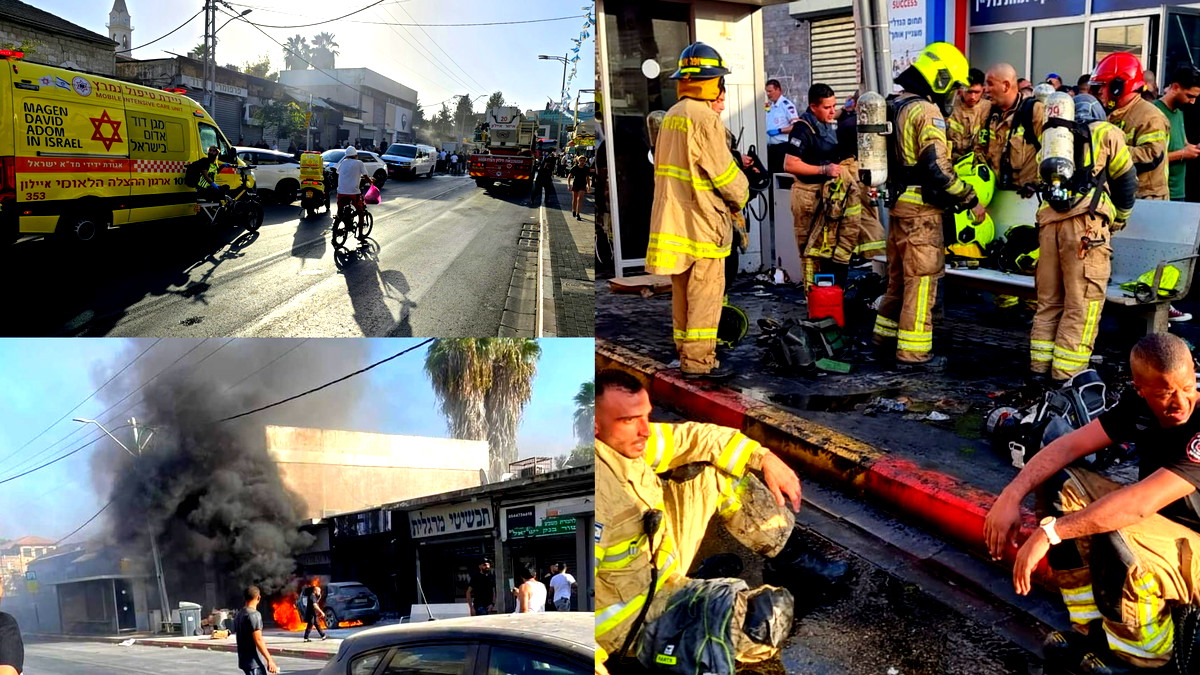 إصابة 15 شخصًا من جرّاء انفجار مركبة في مدينة الرّملة... أربعة منهم بحالة حرجة 