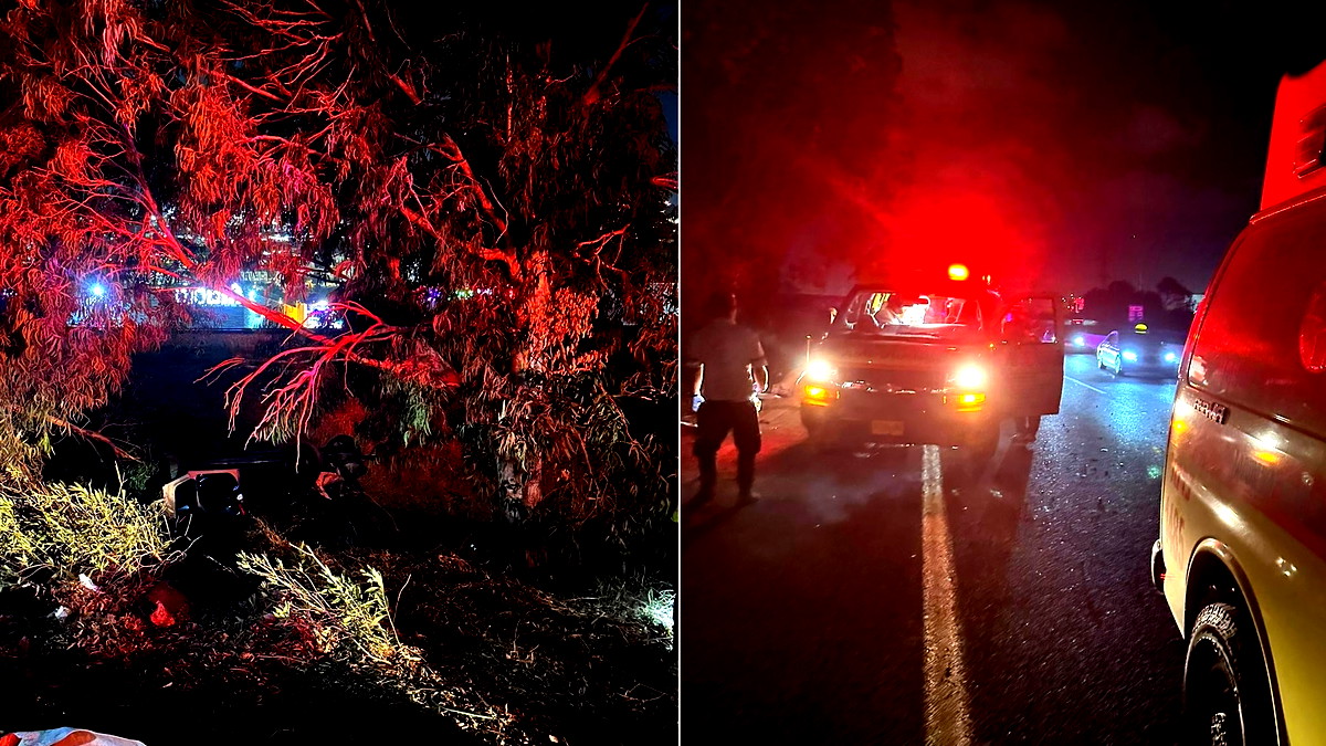 اصابة شاب بجراح خطيرة اثر انقلاب سيارة على شارع 75 قرب حيفا