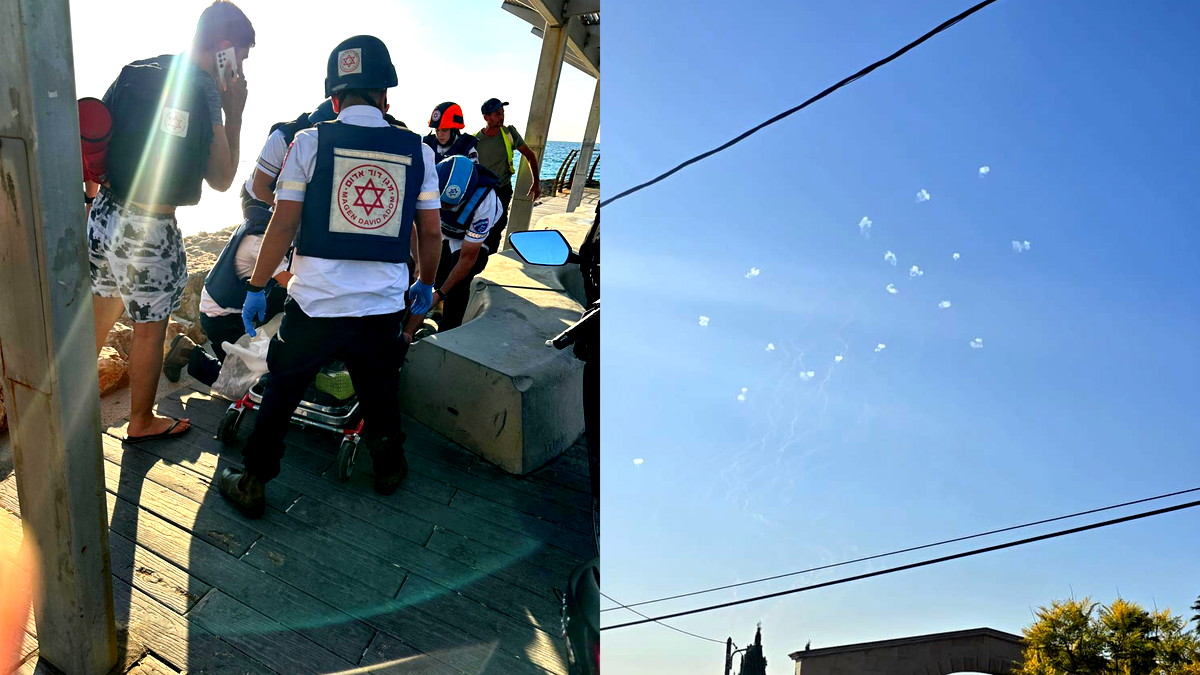 بعد تفعيل صفارات الانذار في مناطق واسعة... اعتراض صواريخ واصابة شخص بجراح خطيرة في نهاريا