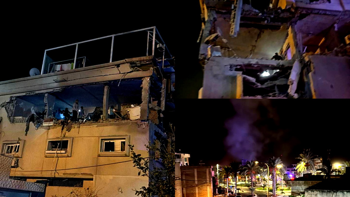 الطيرة: إصابة 18 شخصًا بجراح متفاوتة بعد سقوط صاروخ على منزل... أضرار جسيمة في المكان