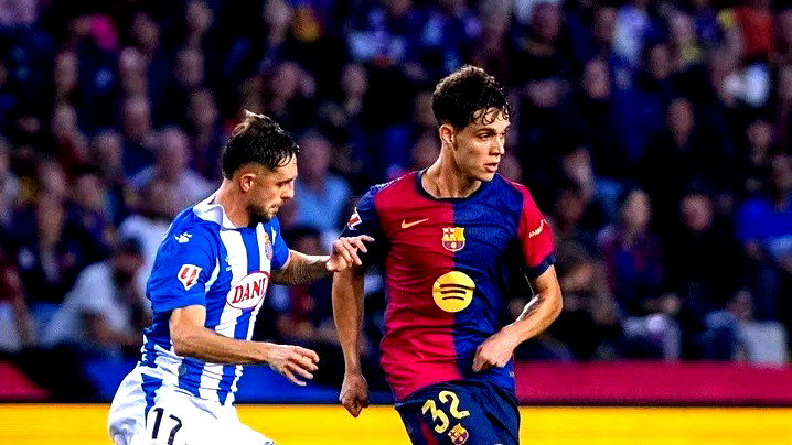 بقيادة أولمو .. برشلونة يهزم إسبانيول بثلاثية ويواصل الانتصارات